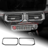 2024+ S650 Mustang Real Carbon Fiber Center AC Vent Frame Overlay