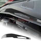Real Carbon Fiber Dashboard Screen Surround Trim Overlay for 2024+ Ford Mustang