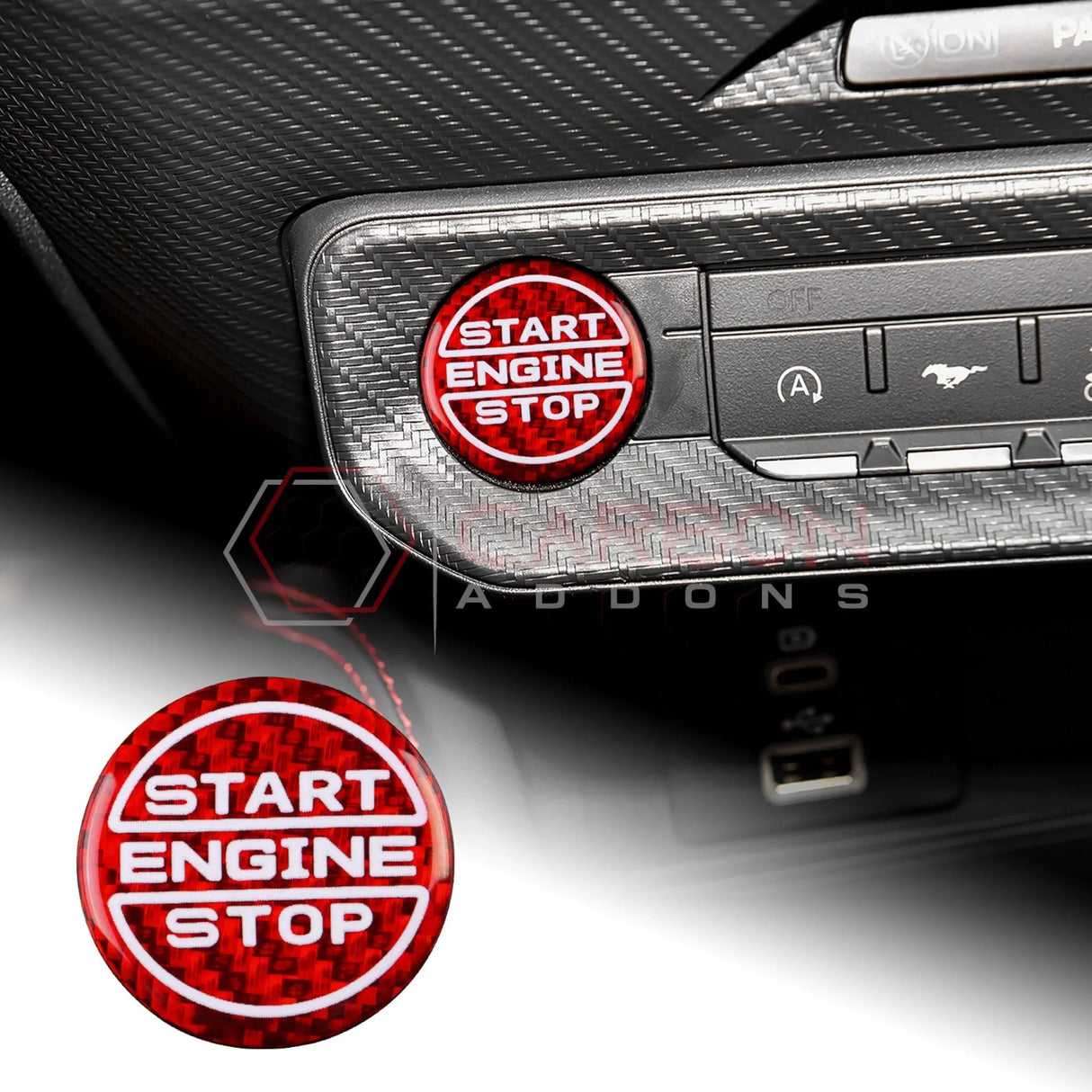 2024+ S650 Mustang Start Stop Button Cover