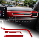 Real Carbon Fiber Passenger Side Dashboard Trim Overlays for 2024+ Ford Mustang
