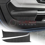 Real Carbon Fiber Lower Door Panel Trim Overlay for 2024+ Ford Mustang
