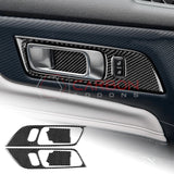 2024+ S650 Mustang Real Carbon Interior Door Handle Trim Overlay