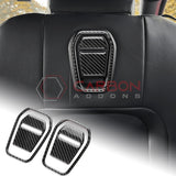 Real Carbon Fiber Front Seat Recliner Overlay for 2024+ Ford Mustang