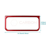Real Carbon Fiber Headlight Control Outer Trim Overlay for 2024+ Ford Mustang