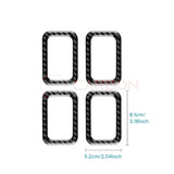 2024+ S650 Mustang Real Carbon Fiber Rear Baby Seat Latch Trim Overlay