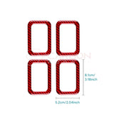 Real Carbon Fiber Rear Child Seat Anchor Trim Overlay for 2024+ Ford Mustang