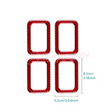 2024+ S650 Mustang Real Carbon Fiber Rear Baby Seat Latch Trim Overlay