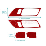 2024+ S650 Mustang Real Carbon Interior Door Handle Trim Overlay
