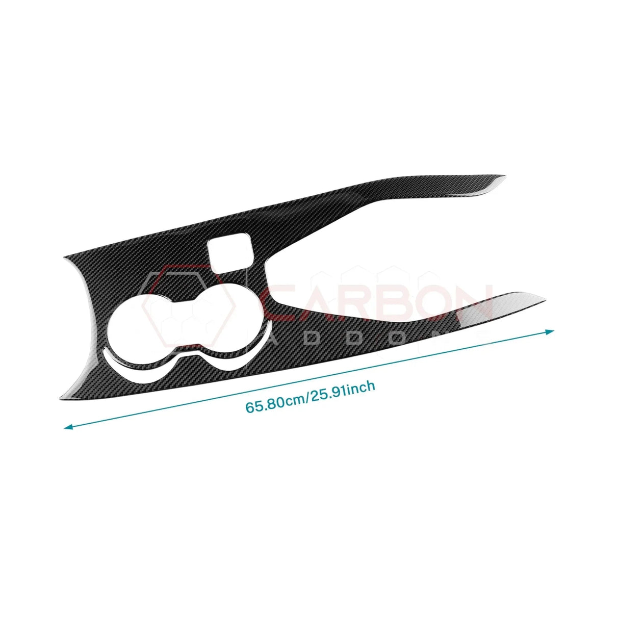 Real Carbon Fiber Center Console Overlay for 2024+ Ford Mustang