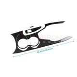 Real Carbon Fiber Center Console Overlay for 2024+ Ford Mustang