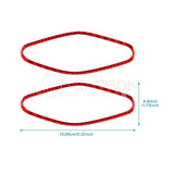 Real Carbon Fiber A-Pillar Speaker Trim Overlays for 2024+ Ford Mustang