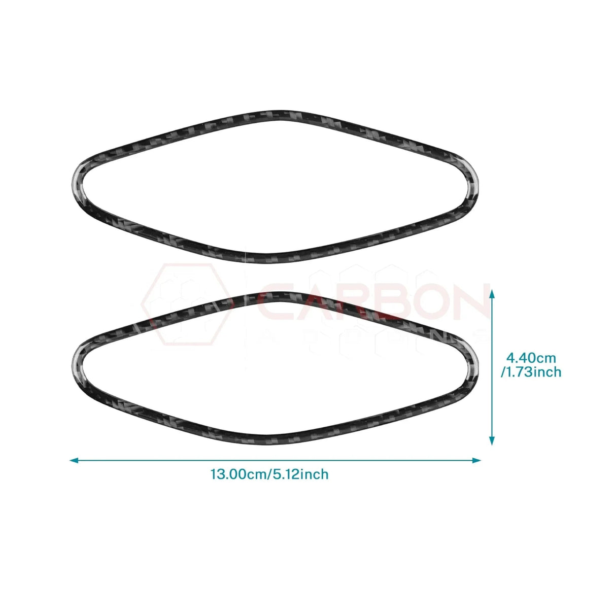 Real Carbon Fiber A-Pillar Speaker Trim Overlays for 2024+ Ford Mustang