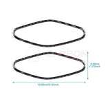 Real Carbon Fiber A-Pillar Speaker Trim Overlays for 2024+ Ford Mustang