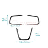 2024+ S650 Mustang Real Carbon Fiber Steering Wheel Trim Overlays