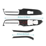Real Carbon Fiber Window Switch Trim Overlay for 2024+ Ford Mustang