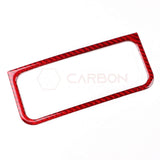 Real Carbon Fiber Headlight Control Outer Trim Overlay for 2024+ Ford Mustang