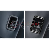 Real Carbon Fiber Rear Child Seat Anchor Trim Overlay for 2024+ Ford Mustang
