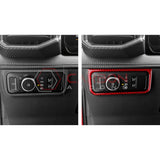 2024+ S650 Mustang Real Carbon Fiber Headlight Control Outer Trim Overlay