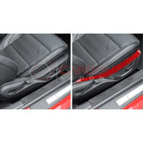 Real Carbon Fiber Seat Control Upper Trim Overlay for 2024+ Ford Mustang