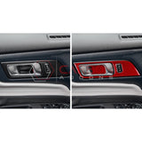 2024+ S650 Mustang Real Carbon Interior Door Handle Trim Overlay