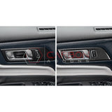 Real Carbon Fiber Interior Door Handle Trim Overlay for 2024+ Ford Mustang