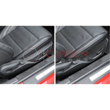 Real Carbon Fiber Seat Control Upper Trim Overlay for 2024+ Ford Mustang