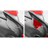 Real Carbon Fiber Door Jamb Triangle Trim Overlay for 2024+ Ford Mustang