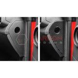 Real Carbon Fiber Dashboard Side Panel Trim Overlay for 2024+ Ford Mustang