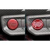 Real Carbon Fiber Start/Stop Button Cover for 2024+ Ford Mustang