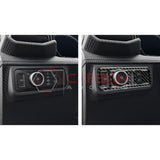 Real Carbon Fiber Headlight Control Trim Overlay for 2024+ Ford Mustang