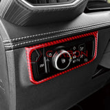 2024+ S650 Mustang Real Carbon Fiber Headlight Control Outer Trim Overlay