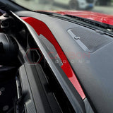 Real Carbon Fiber Dashboard Screen Surround Trim Overlay for 2024+ Ford Mustang