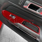 Real Carbon Fiber Window Switch Trim Overlay for 2024+ Ford Mustang