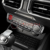 Real Carbon Fiber Start & Control Button Trim Overlay for 2024+ Ford Mustang