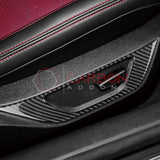 Real Carbon Fiber Seat Control Outer Trim Overlay for 2024+ Ford Mustang
