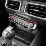 Real Carbon Fiber Radio & Dashboard Control Trim Cover for 2024+ Ford Mustang