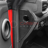 Real Carbon Fiber Dashboard Side Panel Trim Overlay for 2024+ Ford Mustang
