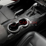 Real Carbon Fiber Center Console Overlay for 2024+ Ford Mustang