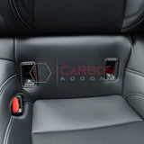 Real Carbon Fiber Rear Child Seat Anchor Trim Overlay for 2024+ Ford Mustang