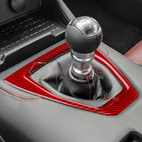 Real Carbon Fiber Gear Shifter Trim Overlay for 2024+ Ford Mustang