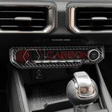 Real Carbon Fiber Start & Control Button Trim Overlay for 2024+ Ford Mustang