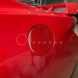 Real Carbon Fiber Fuel Door Overlays for 2024+ Ford Mustang