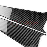 Real Carbon Fiber Lower Door Panel Trim Overlay for 2024+ Ford Mustang