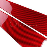 Real Carbon Fiber Lower Door Panel Trim Overlay for 2024+ Ford Mustang