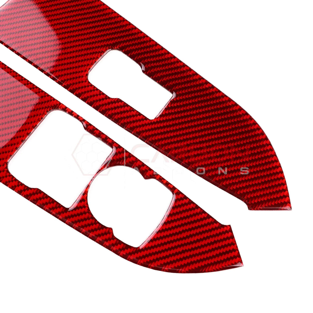 Real Carbon Fiber Window Switch Trim Overlay for 2024+ Ford Mustang