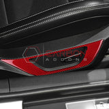 Real Carbon Fiber Seat Control Outer Trim Overlay for 2024+ Ford Mustang
