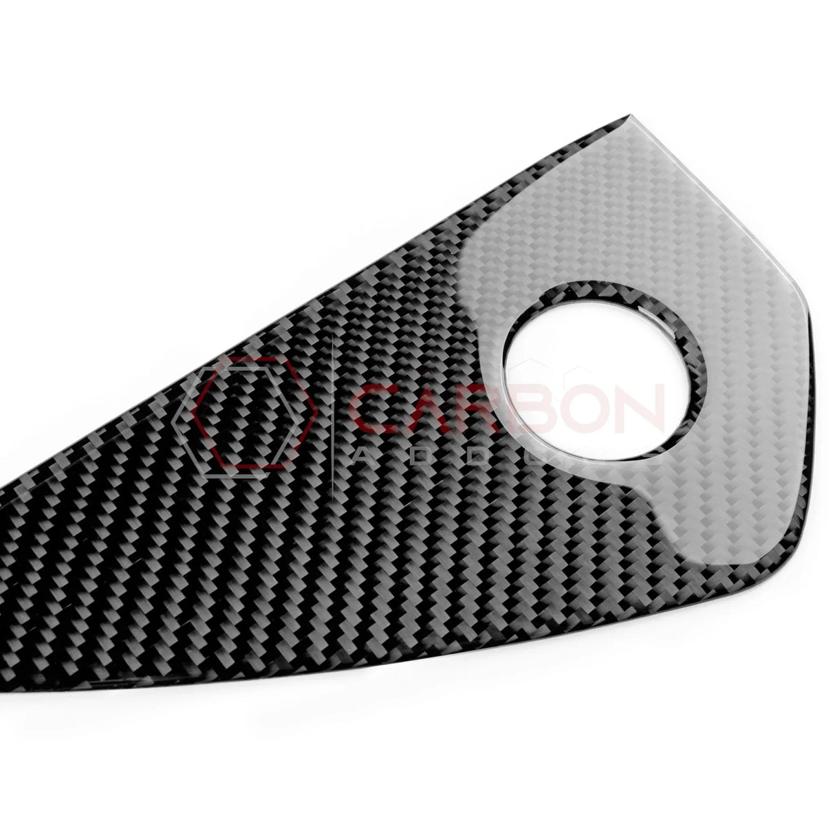 Real Carbon Fiber Dashboard Side Panel Trim Overlay for 2024+ Ford Mustang