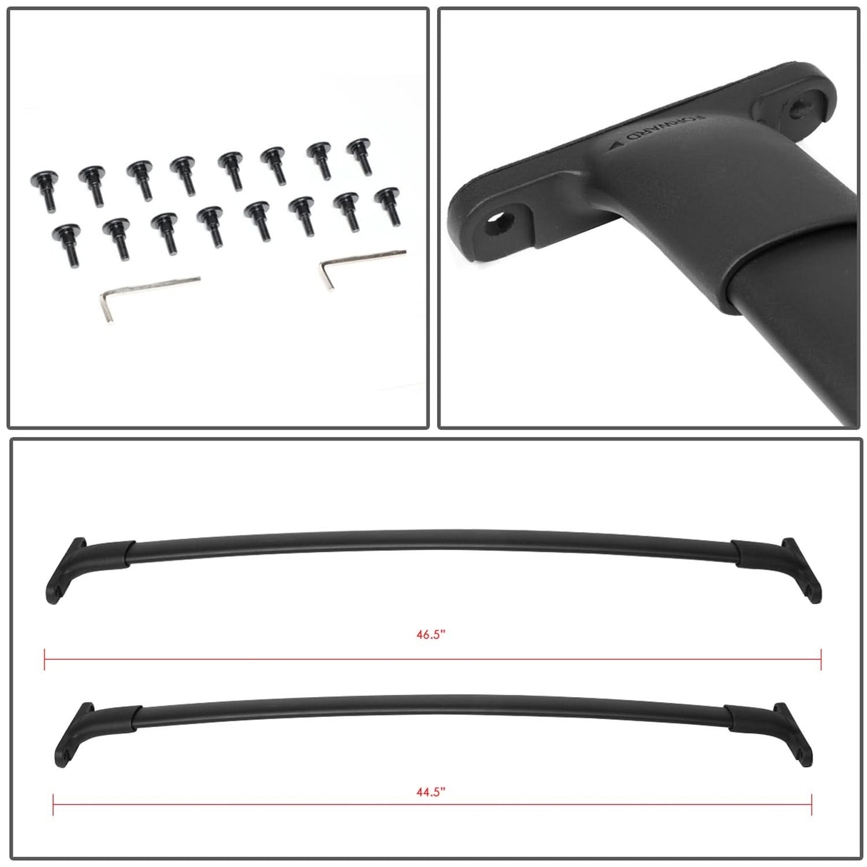 2016-2018 Ford Explorer Aluminum Roof Rack Cross Bars