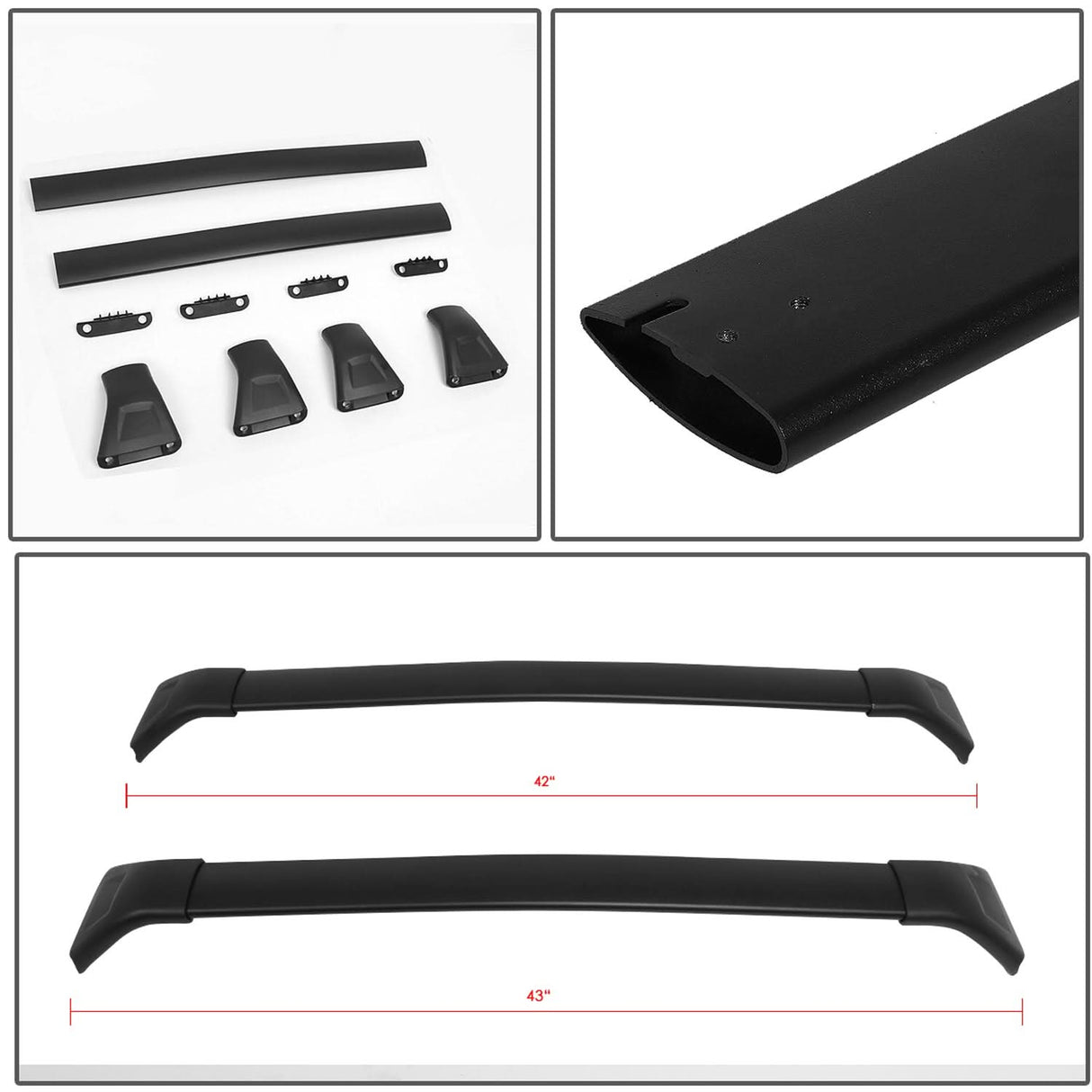 17-18 Mazda CX-5 Roof Rack Cross Bars - Aluminum