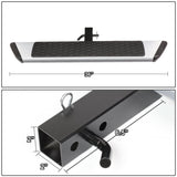 6 Inch Aluminum Hitch Step - Silver